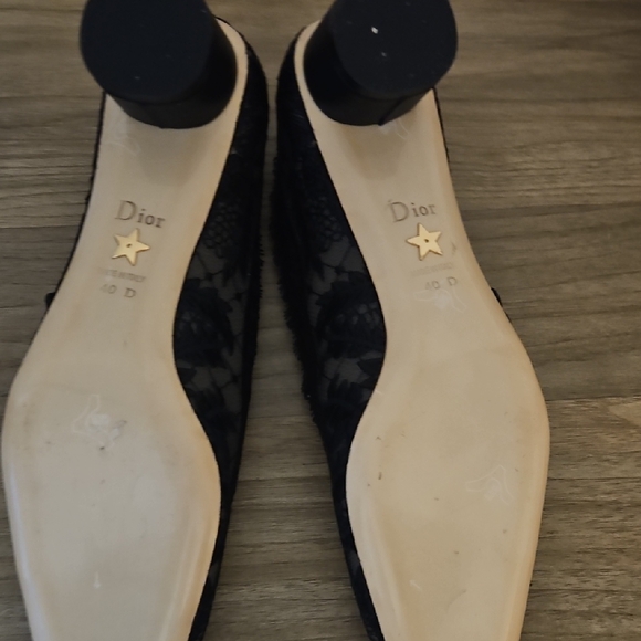 Dior Elegant Black Lace Heels - Picture 5 of 8
